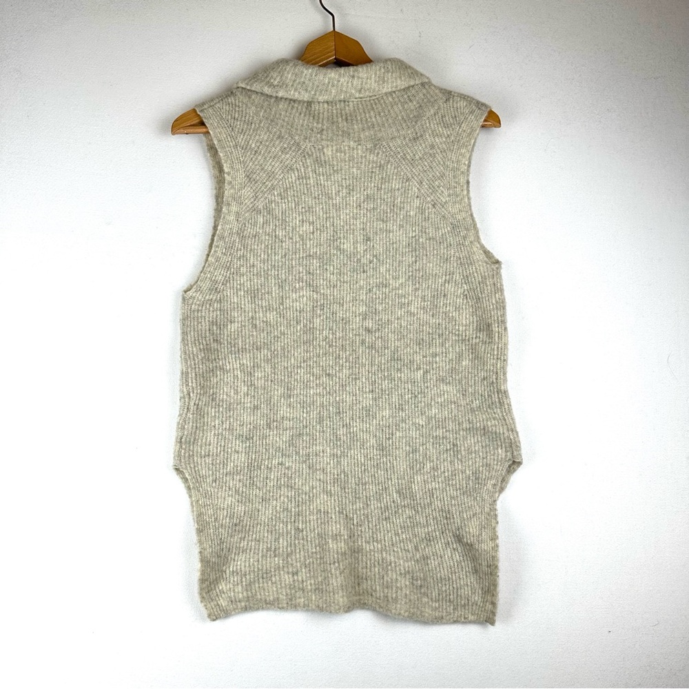 Community Sleeveless Turtleneck Wool Blend Sweater - Picture 4 of 11